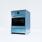 Wiggo WIO-E621A(AX) Vrijstaande Inductiefornuis - 60 cm - Aqua Blauw