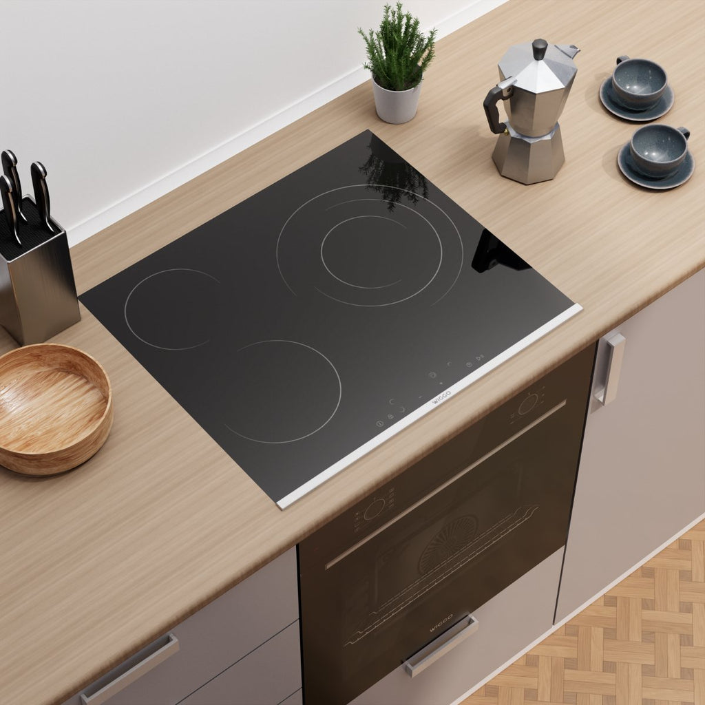 Wiggo WH-E673GC(B) Inbouw Keramische Kookplaat - 60 cm - Zwart