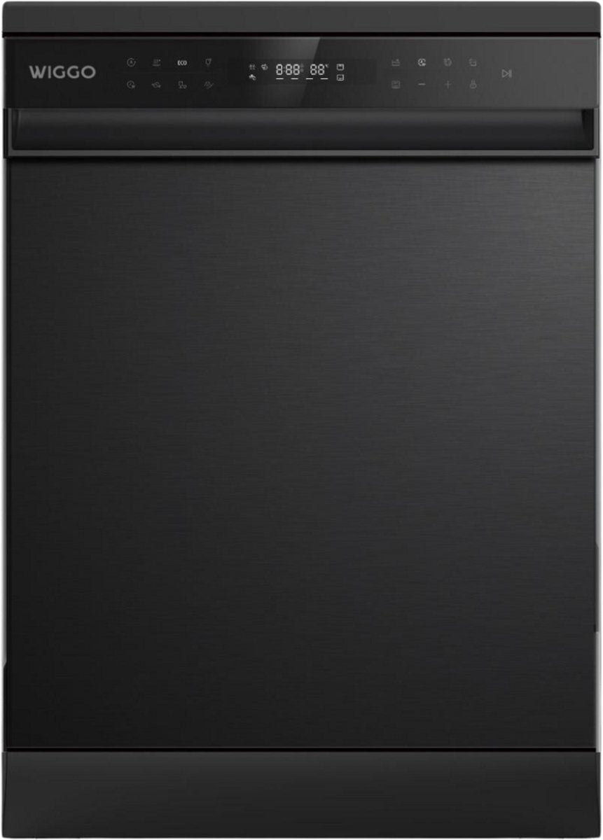 Wiggo WD-F6148B(DX) Vrijstaande Vaatwasser - 60 cm - Donker Roestvrijstaal