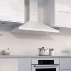 Wiggo WE-A930P(W) Wandschouw Afzuigkap - 90 cm - Wit
