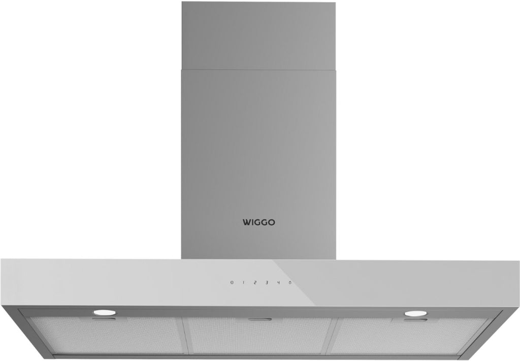 Wiggo WE-A941T(W) Wandschouw Afzuigkap - 90 cm - Wit