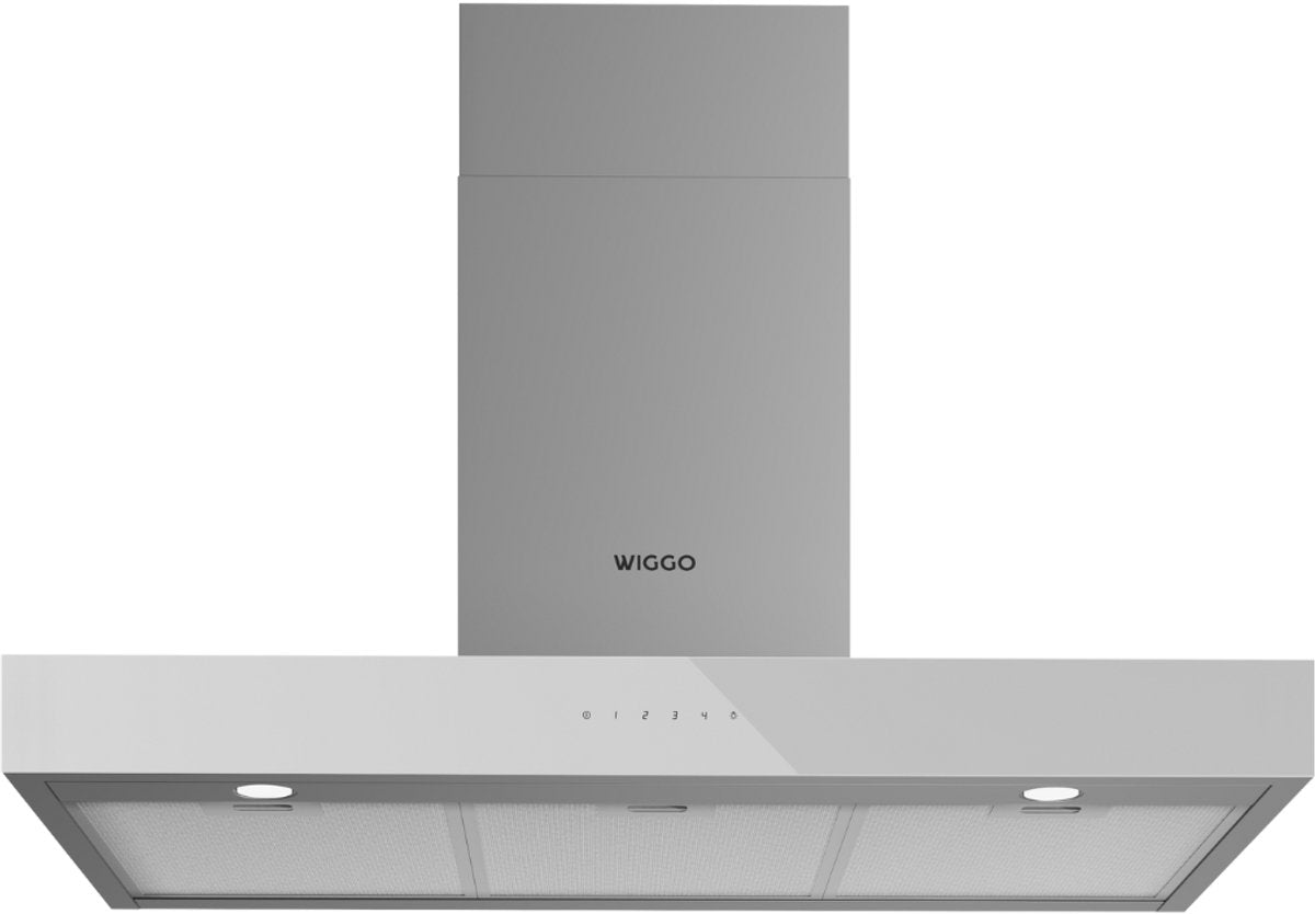 Wiggo WE-A941T(W) Wandschouw Afzuigkap - 90 cm - Wit