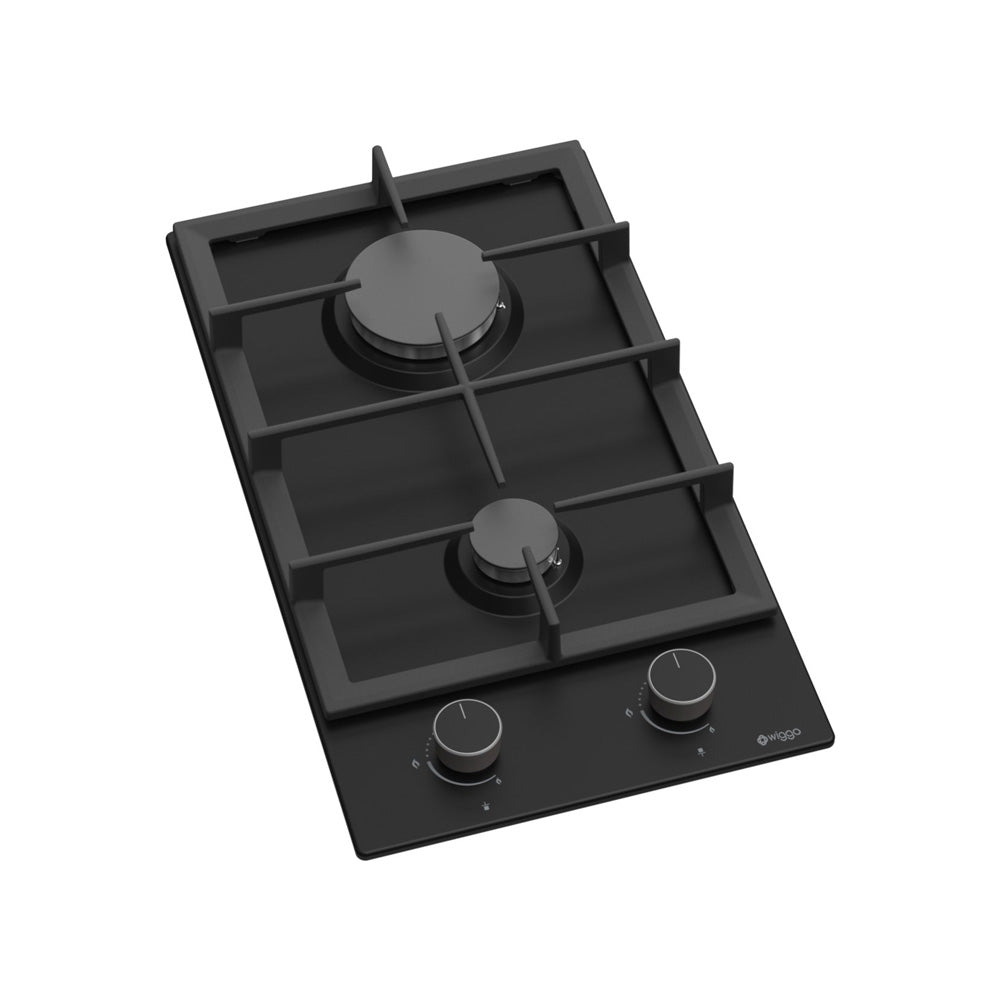Wiggo WH-G332RD(B) Inbouw Gaskookplaat - 30 cm - Zwart
