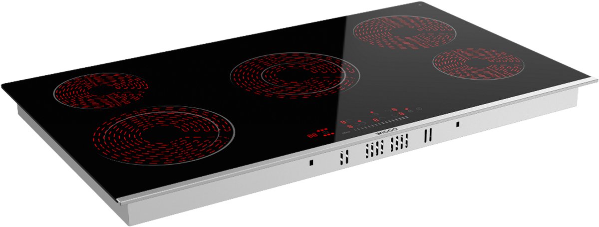 Wiggo WH-E975GC(B) Inbouw Keramische Kookplaat - 60 cm - Zwart
