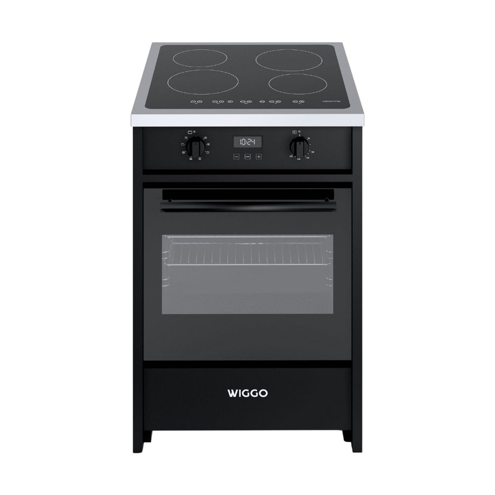 Wiggo WIO-E621A(BX) Vrijstaande Inductiefornuis - 60 cm - Zwart