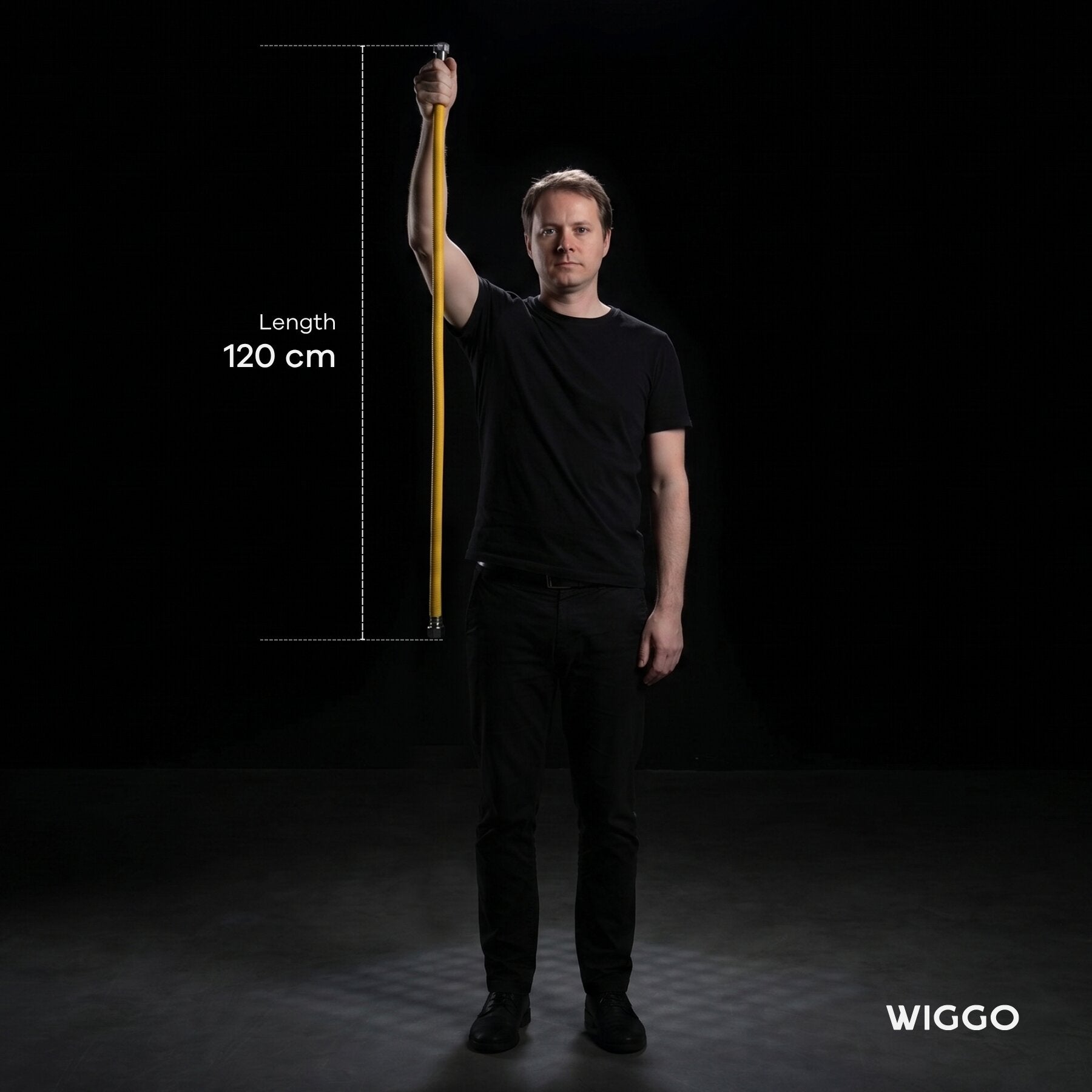 Wiggo W Eco 120 Gasslang - 120 cm - Geel
