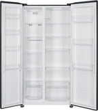 Wiggo WR-SBS18E(B) Amerikaanse Koelkast - 90 cm - Zwart