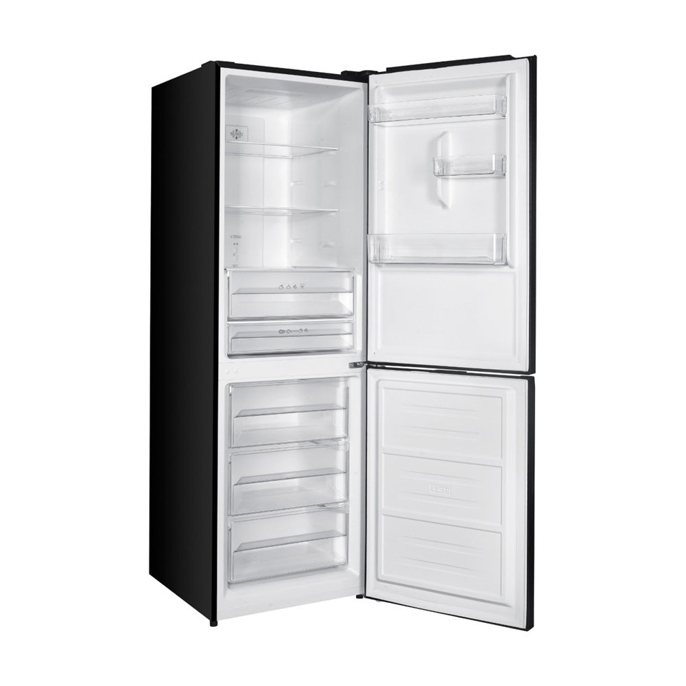 Wiggo WR‑CD18NFB(B) Vrijstaande Koel-Vriescombi Koelkast - 60 cm - Zwart