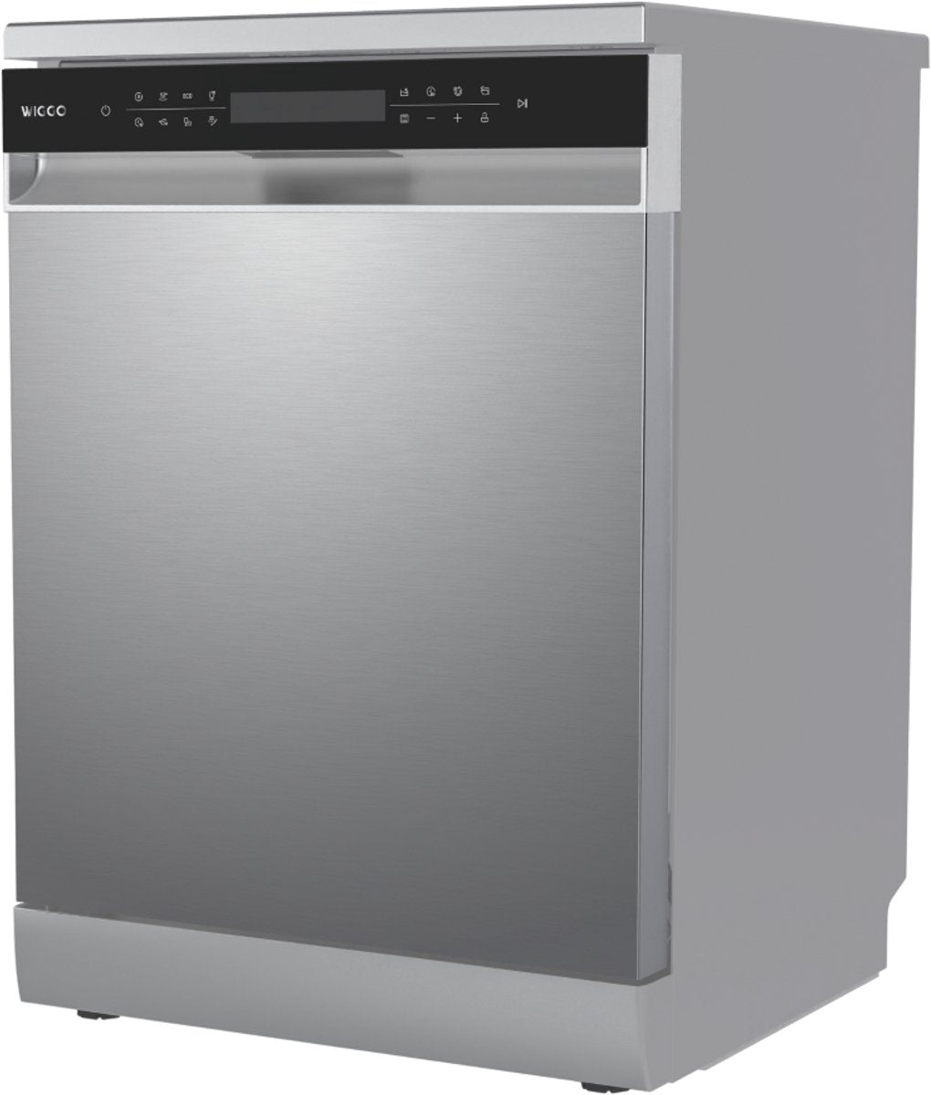 Wiggo WD-F6148B(X) Vrijstaande Vaatwasser - 60 cm - Roestvrijstaal