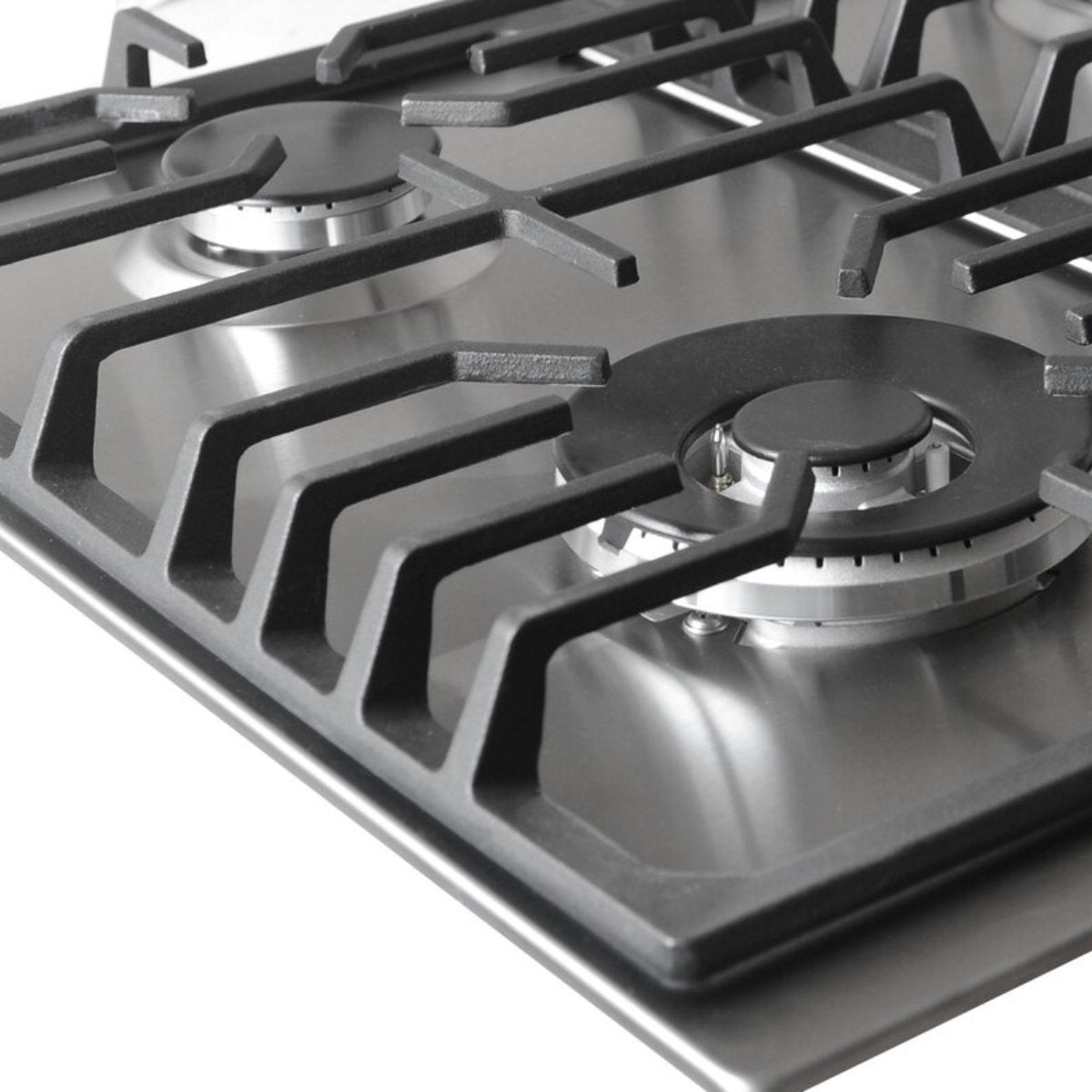 Wiggo WH-G634RL(X) Inbouw Gaskookplaat - 60 cm - Roestvrijstaal