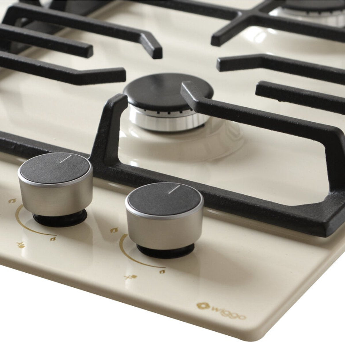 Wiggo WH-G634GL(C) Inbouw Gaskookplaat - 60 cm - Creme
