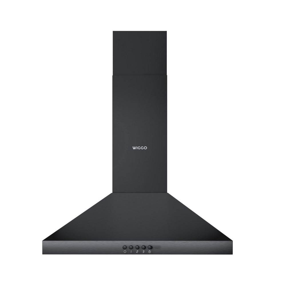 Wiggo WE-A530P(B) Wandschouw Afzuigkap - 50 cm - Zwart