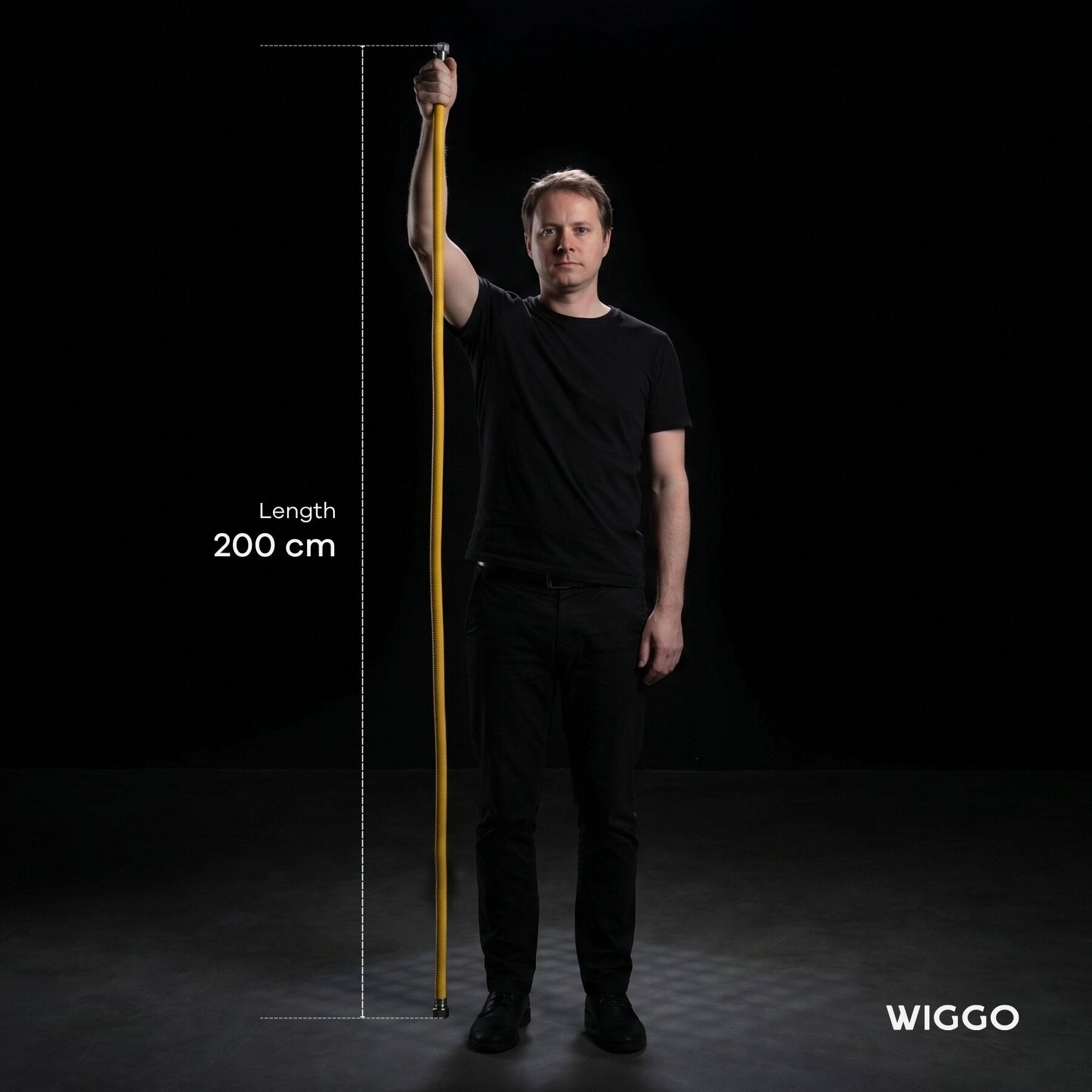 Wiggo W Super 200 Gasslang - 200 cm - Geel
