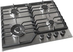 Wiggo WH-G634RL(X) Inbouw Gaskookplaat - 60 cm - Roestvrijstaal