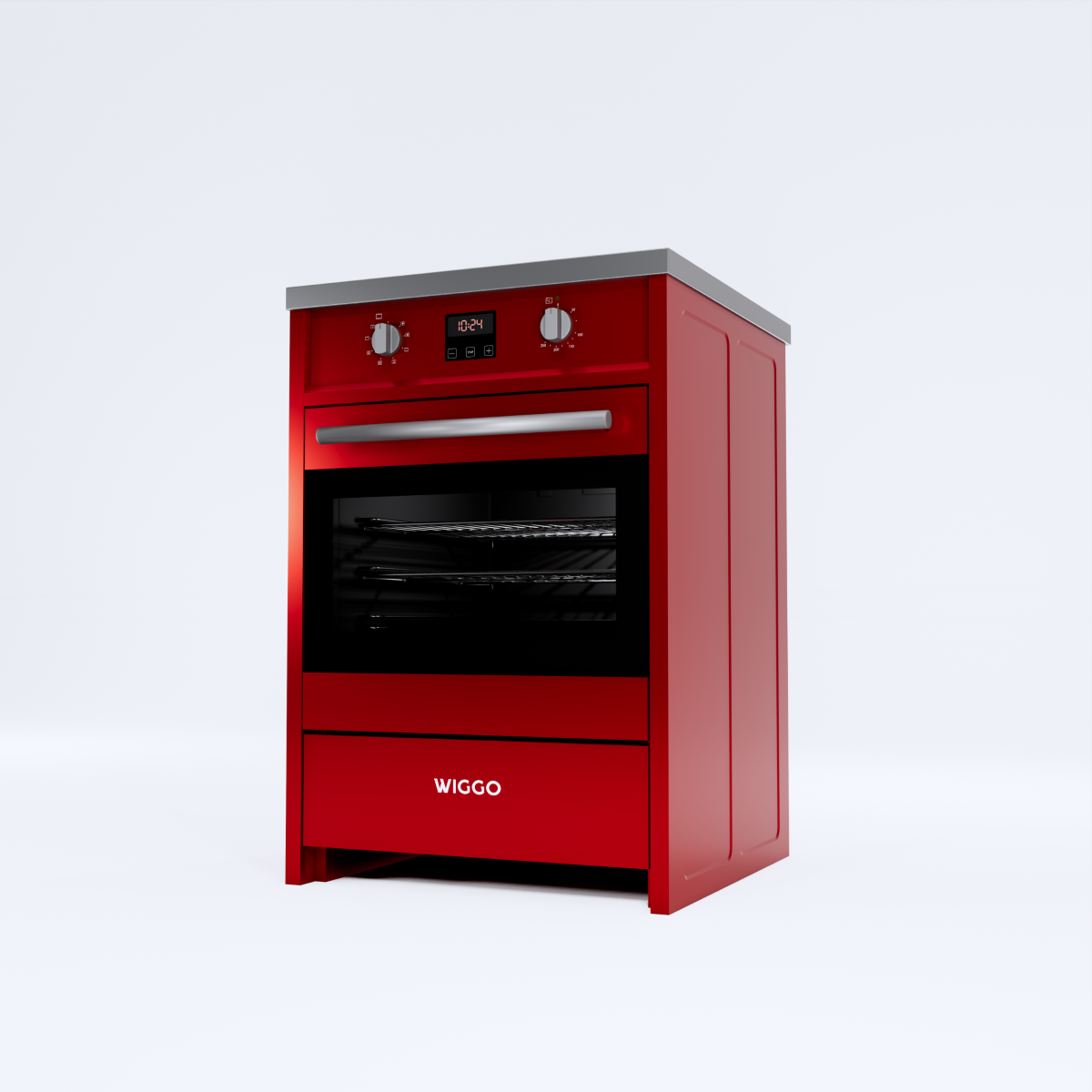 Wiggo WIO-E621A(RX) Vrijstaande Inductiefornuis - 60 cm - Rood