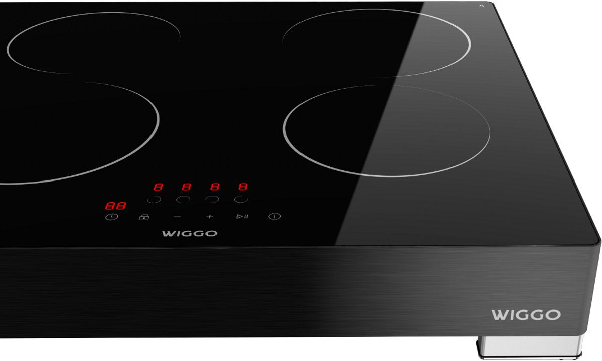 Wiggo WH-EF614G(B) Vrijstaande Inductie Kookplaat - 60 cm - Zwart