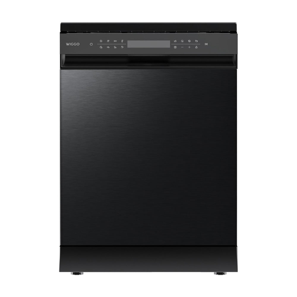 Wiggo WD-F6148B(DX) Vrijstaande Vaatwasser - 60 cm - Donker Roestvrijstaal