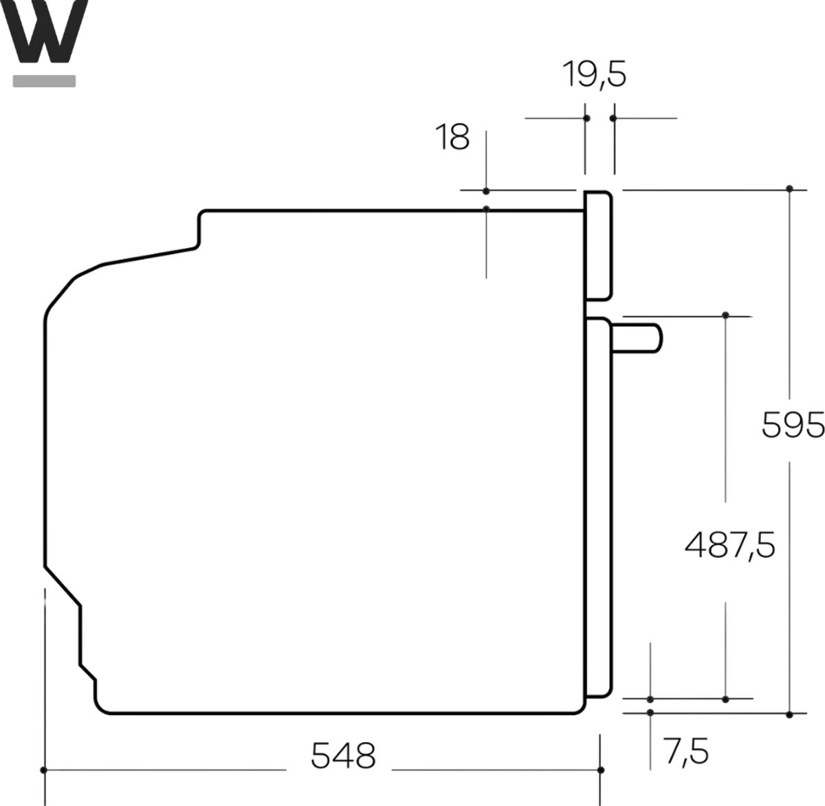 Wiggo WO-BFA610(X) Inbouw Oven - 60 cm - Roestvrijstaal