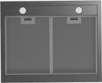 Wiggo WE-A641T(G) Wandschouw Afzuigkap - 60 cm - Grijs