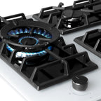 Wiggo WH-G935GR(W) Inbouw Gaskookplaat - 90 cm - Wit