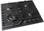 Wiggo WH-G634RL(B) Inbouw Gaskookplaat - 60 cm - Zwart