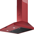 Wiggo WE-A530P(R) Wandschouw Afzuigkap - 50 cm - Rood