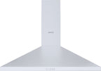Wiggo WE-A930P(W) Wandschouw Afzuigkap - 90 cm - Wit