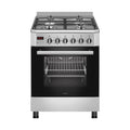 Wiggo WO-E609B(XX) Vrijstaande Gasfornuis - 60 cm - Roestvrijstaal
