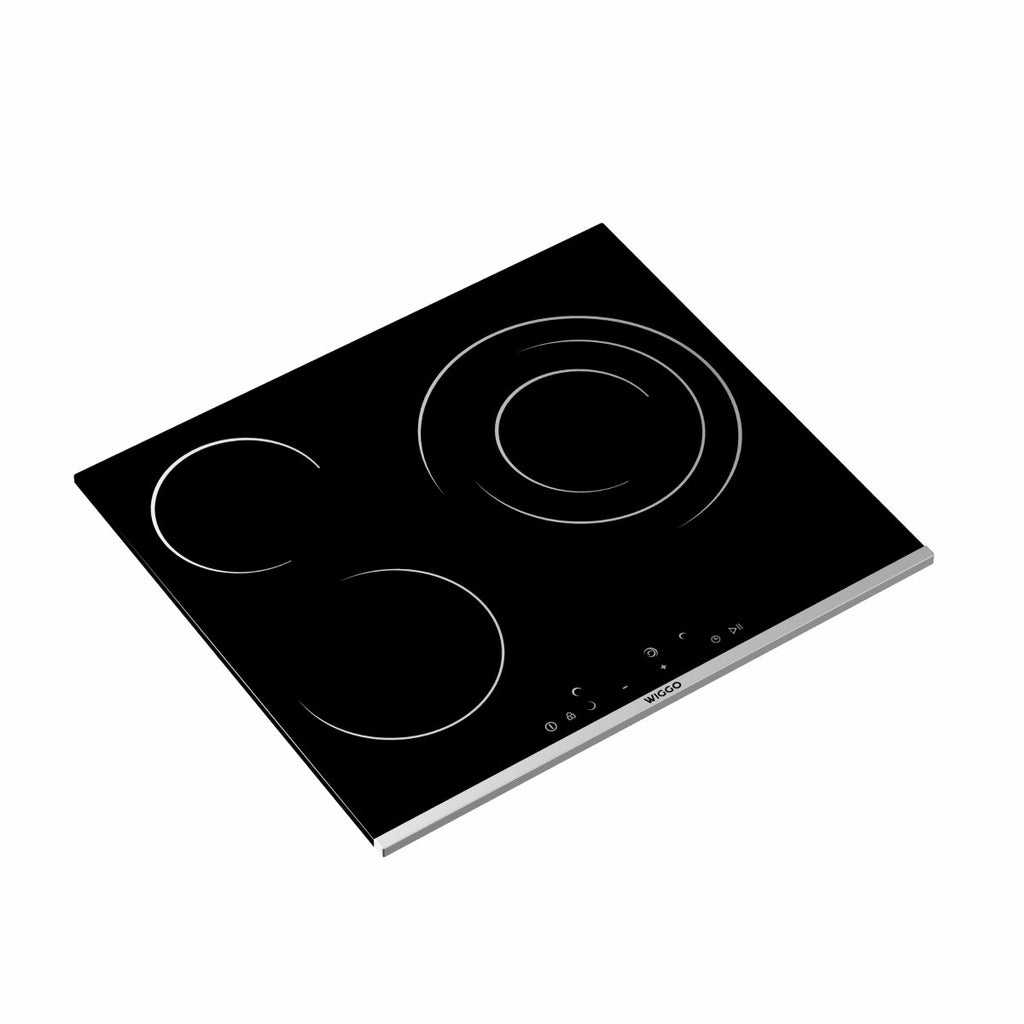 Wiggo WH-E673GC(B) Inbouw Keramische Kookplaat - 60 cm - Zwart