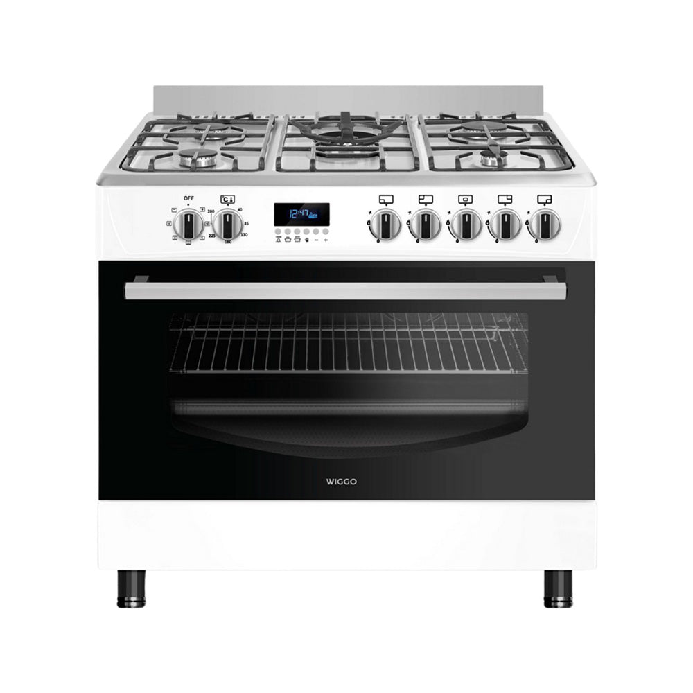 Wiggo WO-E909R(WX) Freestanding Gas Cooker - 90 cm - White