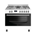 Wiggo WO-E909R(WX) Freestanding Gas Cooker - 90 cm - White