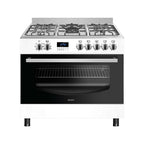 Wiggo WO-E909R(WX) Freestanding Gas Cooker - 90 cm - White