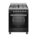 Wiggo WO-E639R(BX) Vrijstaande Gasfornuis - 60 cm - Zwart