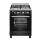 Wiggo WO-E639R(BX) Vrijstaande Gasfornuis - 60 cm - Zwart