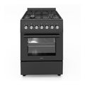 Wiggo WO-E606A(BB) Vrijstaande Gasfornuis - 60 cm - Zwart