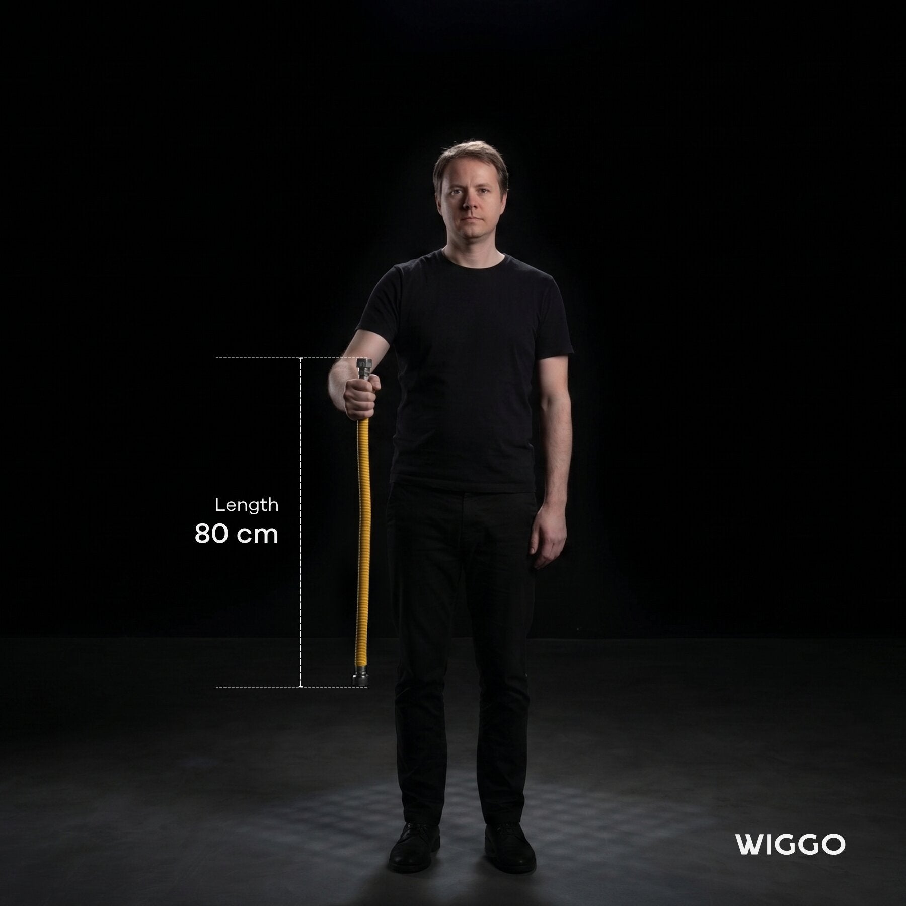 Wiggo W Eco 80 Gasslang - 80 cm - Geel