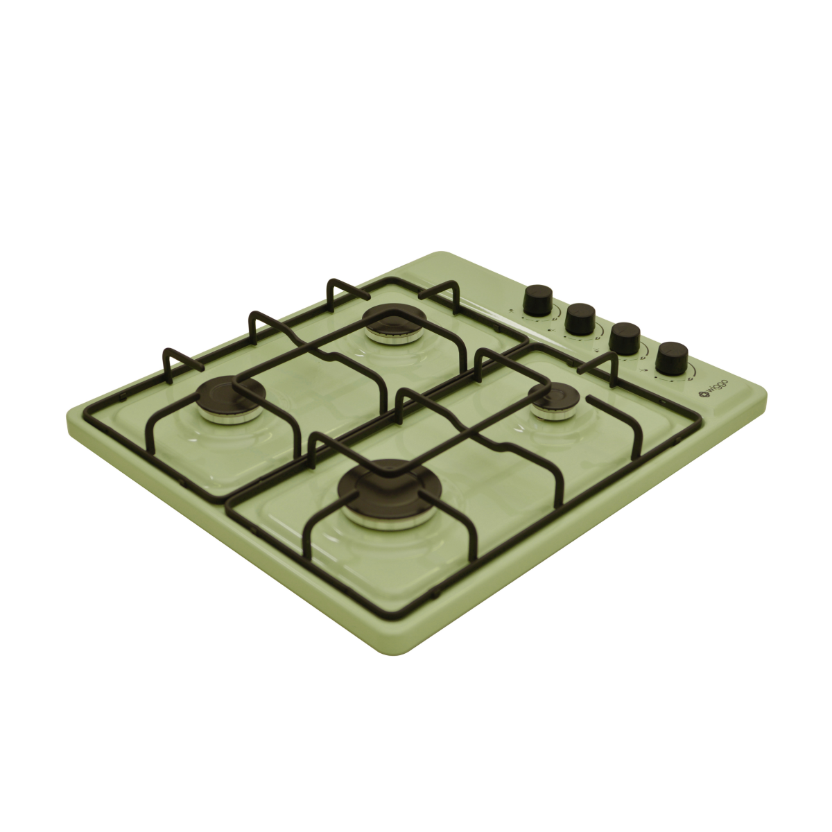 Wiggo WH-G604F(G) Vrijstaande Gaskookplaat - 60 cm - Groen