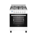 Wiggo WO-E609R(WW) Vrijstaande Gasfornuis - 60 cm - Wit
