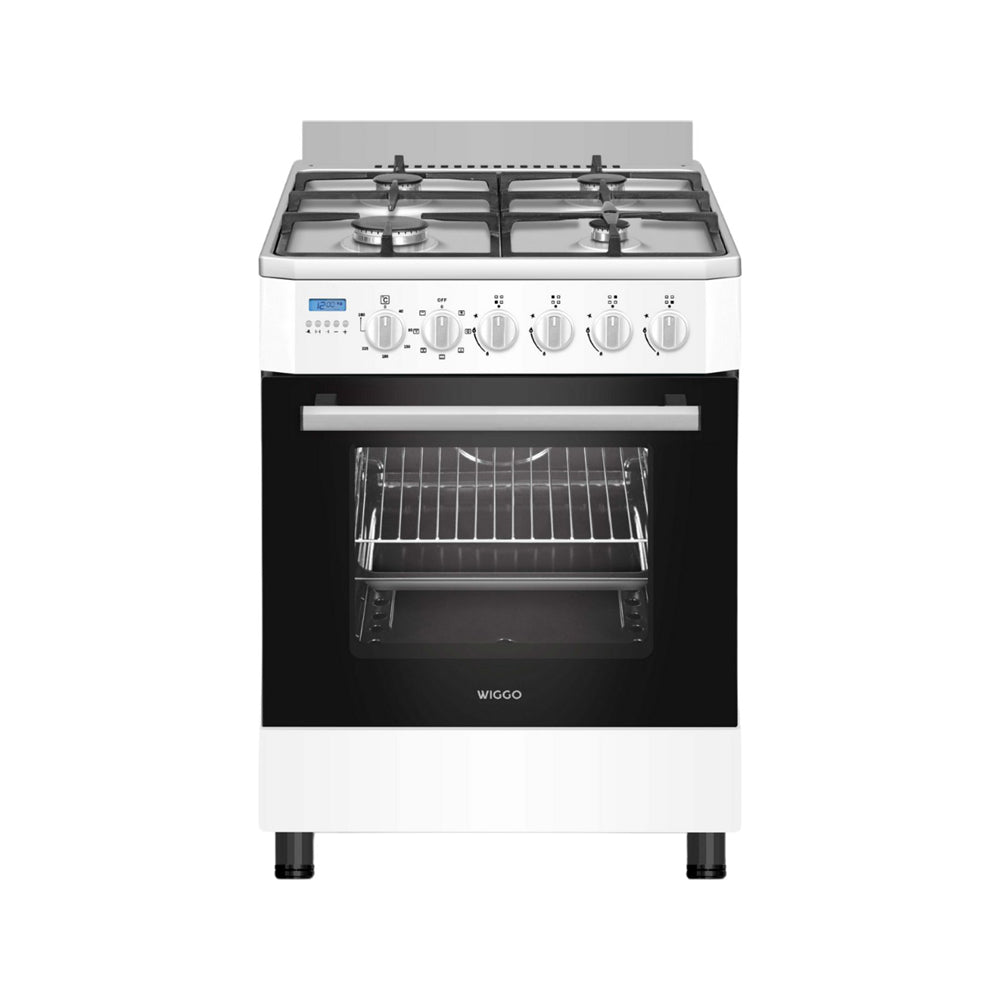 Wiggo WO-E609R(WW) Vrijstaande Gasfornuis - 60 cm - Wit