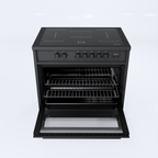 Wiggo WIO-E921A(BB) Vrijstaande Inductiefornuis - 90 cm - Zwart