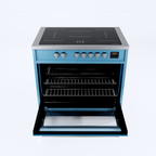 Wiggo WIO-E921A(AX) Vrijstaande Inductiefornuis - 90 cm - Aqua Blauw