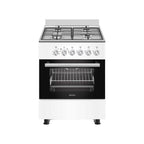 Wiggo WO-E606A(WX) Vrijstaande Gasfornuis - 60 cm - Wit