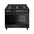 Wiggo WO‑E969B(BB) Vrijstaande Gasfornuis - 90 cm - Zwart