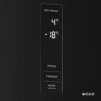 Wiggo WR‑CD18NFB(B) Vrijstaande Koel-Vriescombi Koelkast - 60 cm - Zwart