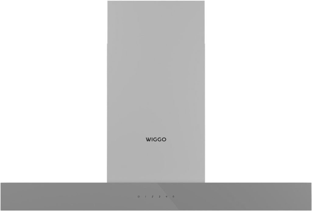 Wiggo WE-A941T(G) Wandschouw Afzuigkap - 90 cm - Grijs