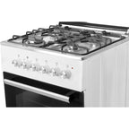 Wiggo WO-E606A(WX) Vrijstaande Gasfornuis - 60 cm - Wit