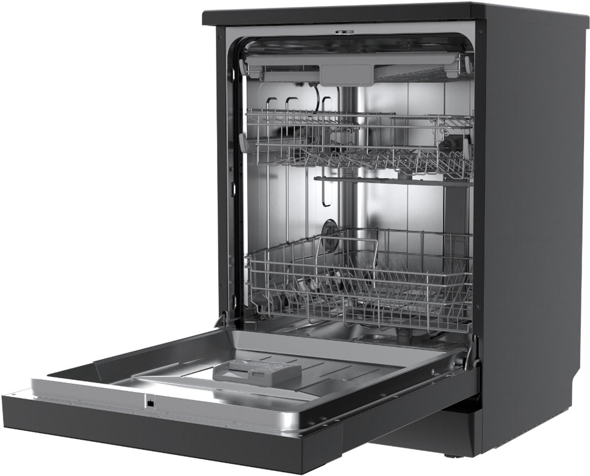Wiggo WD-F6148B(DX) Vrijstaande Vaatwasser - 60 cm - Donker Roestvrijstaal