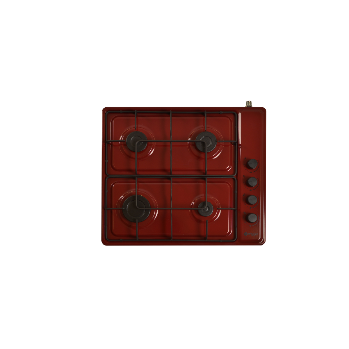 Wiggo WH-G604F(R) Vrijstaande Gaskookplaat - 60 cm - Rood