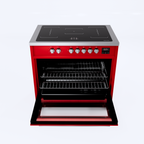 Wiggo WIO-E921A(RX) Vrijstaande Inductiefornuis - 90 cm - Rood