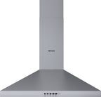 Wiggo WE-A630P(X) Wandschouw Afzuigkap - 60 cm - Roestvrijstaal